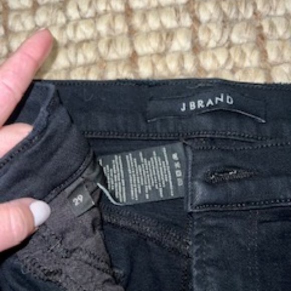 J Brand Maria Flare Bashed Black Jeans - Picture 5 of 5